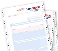 Selbstdurchschreibende Endlosformularsätze / EDV Sätze