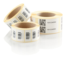 Haftetiketten auf Rolle für Logistik, Produktion und Handel